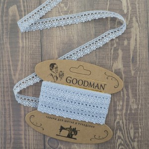 Goodman K-5001-267 Кружево плетеное, ширина 10 мм, цвет темно-синий, 5 м