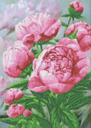 Каролинка КБЦН(Ч) 3048 Розовые пионы