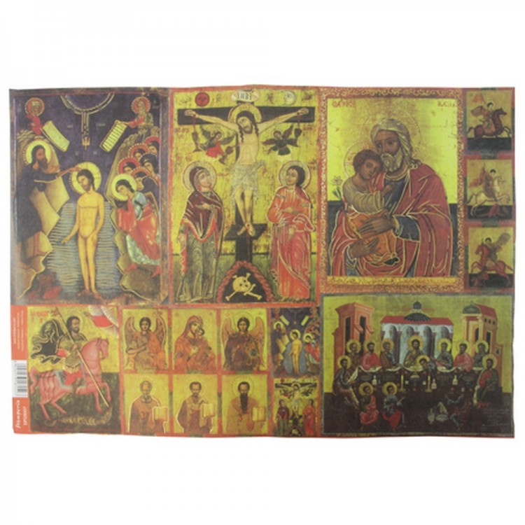 Декупажная карта икона