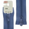 Riri 2522084/80/2630 Молния спираль, разъемная, 2 замка, 6 мм, 80 см, сине-голубой
