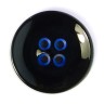 Disboton 14755-18-0BLUE/4 Пуговицы Elegant, черный с синим