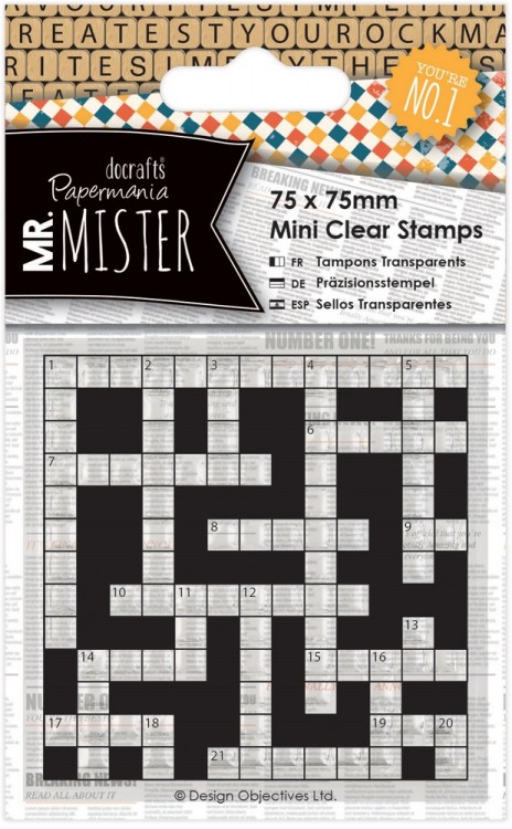 Docrafts PMA907231 Штамп "Кроссворд" Mr Mister