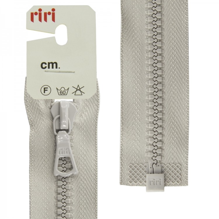 Riri 5753720/60/2113 Молния тракторная, разъемная, 6 мм, 60 cм, светло-серый
