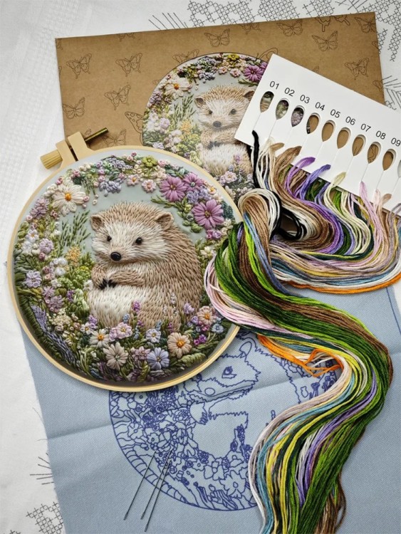 Набор для вышивания YoHobby yoli.102 Ежик