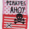 HKM 33655/1SB Термоаппликация "Эмблема квадратная Pirates Ahoy"