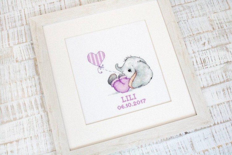 Набор для вышивания Luca-S B1133 Baby Girl (Маленькая девочка)