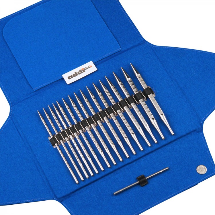 Addi 740-2/000 Набор круговых длинных спиц со сменными лесками addiClick Novel LACE Long Tips