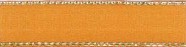SAFISA 25190-11мм-54 Лента атласная с люрексным кантом по краям, ширина 11 мм, цвет 54 - золотистый