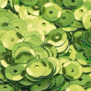 Efco 1026861 Пайетки круглые "Чашечки", 4000 шт, 40 г, светло-зеленые