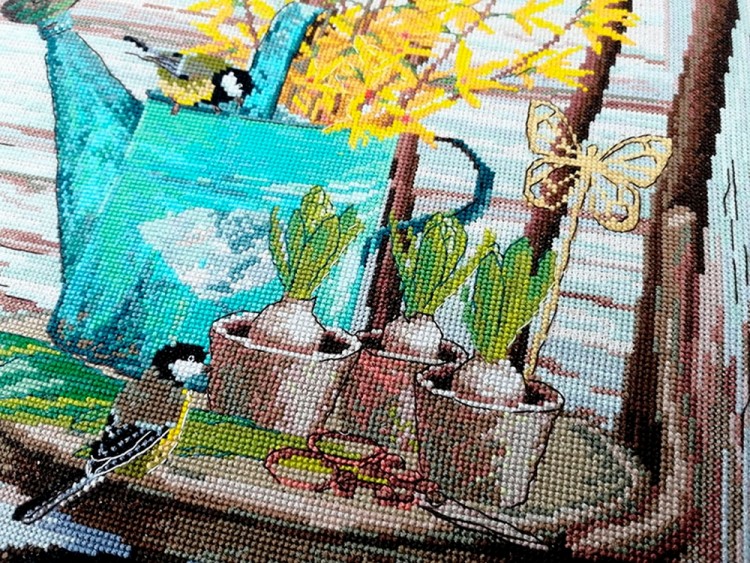 Набор для вышивания Марья Искусница 04.005.26 Голубая лейка