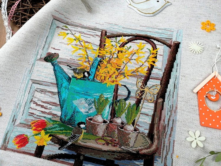 Набор для вышивания Марья Искусница 04.005.26 Голубая лейка