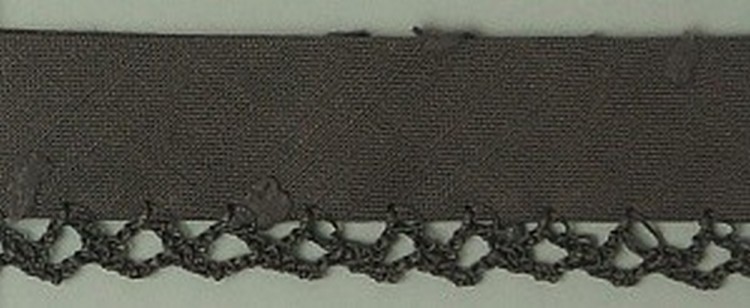 LAKIDAIN RUBI-2/373 Косая бейка декоративная, цвет коричневый, ширина 20 мм
