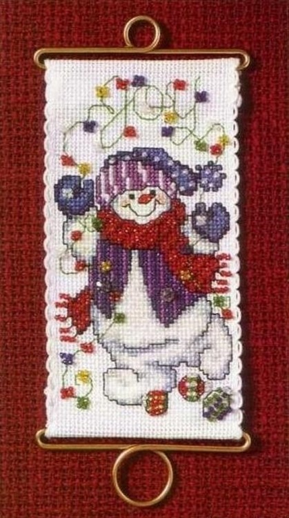 Набор для вышивания Mill Hill MH126301 Joy Snowman (Веселый снеговик)