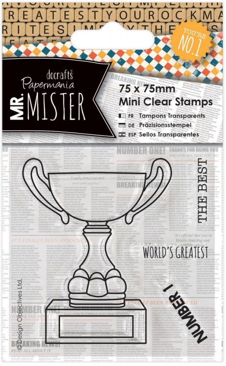 Docrafts PMA907232 Набор штампов "Трофей" Mr Mister