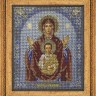 Мир багета 11БК 387-581 Рама для иконы "Знамение" Радуга бисера (Кроше)