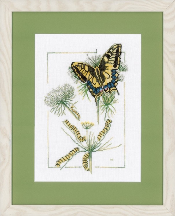 Набор для вышивания Lanarte PN-0021620 From caterpillar to butterfly