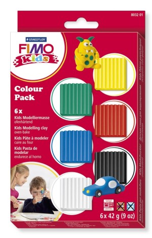 Fimo 8032-01 Комплект полимерной глины для детей Kids Базовый