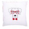 Набор для вышивания Vervaco PN-0155963 Подушка "Собака в красных очках"
