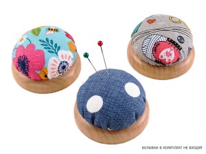 Hemline PINC2 Игольница-подушечка на деревянной основе 6 см