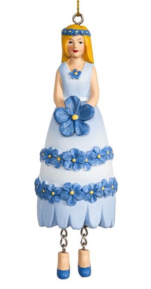 Fiebiger Floristik 850061-606 Фигурка декоративная, цветочная фея "Незабудка"