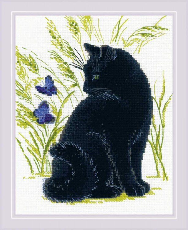 Набор для вышивания Риолис 2001 Черный кот