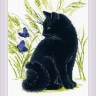 Набор для вышивания Риолис 2001 Черный кот