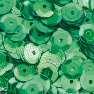 Efco 1026867 Пайетки круглые "Чашечки", 4000 шт, 40 г, зеленые