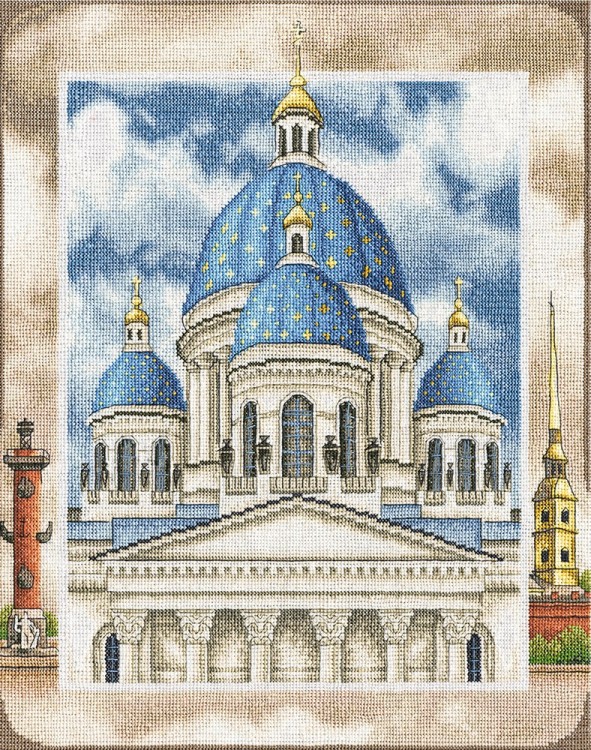 Набор для вышивания Панна CM-1814 (ЦМ-1814) Троице-Измайловский собор в Санкт-Петербурге