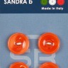 Sandra CARD042 Пуговицы, оранжевый