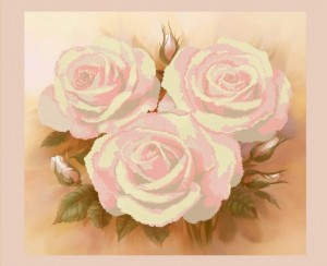 Конек 9515 Розовые розы