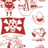 Aladine 05303 Набор детских текстильных штампов "Пираты"