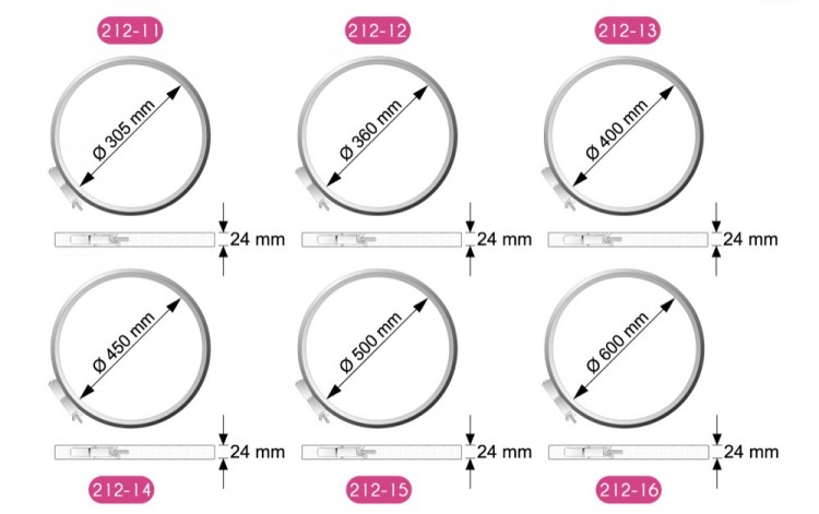 Klass&Gessmann 212-14 Пяльцы для квилтинга круглые с регулировочным винтом
