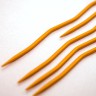 Addi 205-2 Спицы чулочные эргономичные addiCraSy Snake Orange, алюминиевые, 15 см