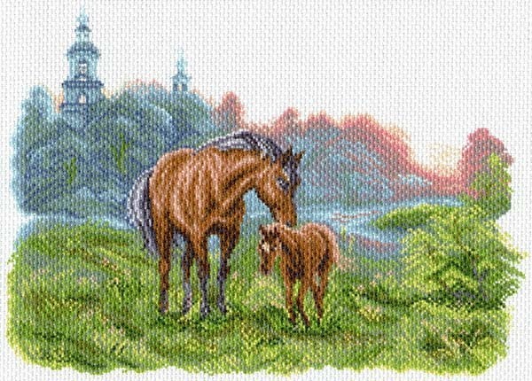 Матренин Посад 1623 На лугу на зорьке