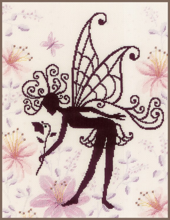 Набор для вышивания Lanarte PN-0188915 Flower fairy silhouette
