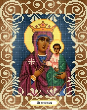 Божья коровка 0045 Богородица Юровичская - канва с рисунком