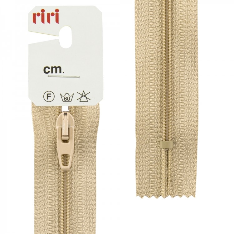 Riri 2518376/20/2212 Молния спираль, неразъемная, 4 мм, 20 см, бежевый нейтральный