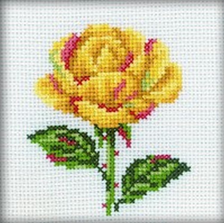 Набор для вышивания РТО H169 Жёлтая роза