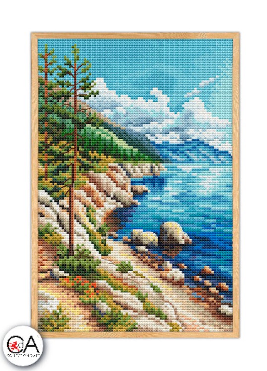 Набор для вышивания Collection D'Art BC8105 Спуск к глубокому озеру