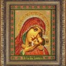 Мир багета 37БК 829-107_ПЛ Рама для иконы "Касперовская Богородица" Радуга бисера