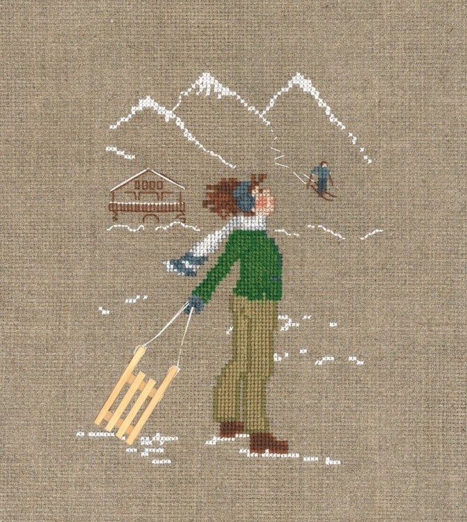 Набор для вышивания Le Bonheur des Dames 2625 Jeune Fille Et Luge (Девочка и санки) Набор для вышивания Le Bonheur des Dames 2625 Jeune Fille Et Luge (Девочка и санки)
