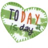HKM 35369/1SB Термоаппликация "Сердечко Today is a day"