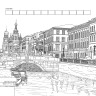 Раскраска Городские пейзажи / Раскрашиваем города мира (Рим)