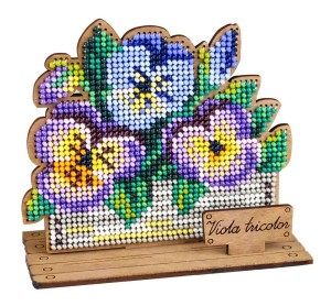 Щепка О-152 Анютины глазки в ящичке