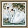 Набор для вышивания Риолис 1726 Белые лебеди