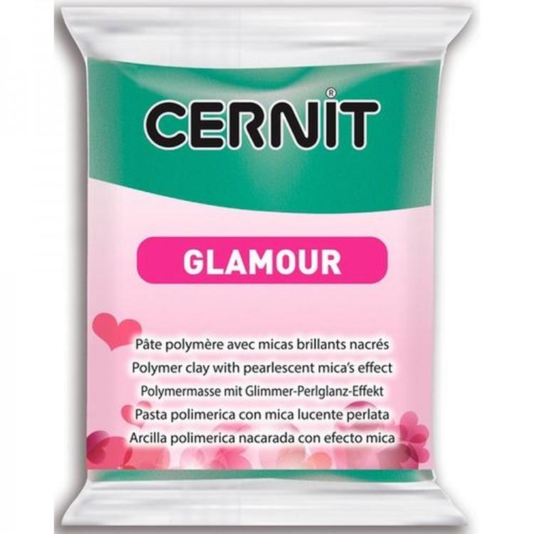 Efco 7944600 Полимерная глина Cernit Glamour, зеленый