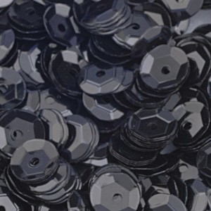 Efco 1026889 Пайетки круглые "Чашечки", 4000 шт, 40 г, черные