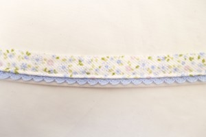 Matsa 243986/2 Косая бейка с фестонным краем, ширина 18 мм, цвет бело-голубой