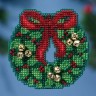 Набор для вышивания Mill Hill MH181632 Jingle Bell Wreath (Рождественский венок)