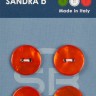 Sandra CARD044 Пуговицы, оранжевый